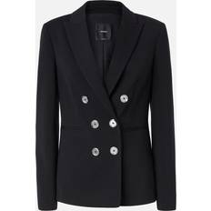 Negro Blazers Pinko Blazer en tissu roma - Noir limousine