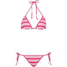 Balmain Vrouw Badkleding Balmain Bikini Met Logoprint - Roze