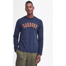 Barbour T-shirts Barbour Tidworth Long Sleeve Relaxed T-Shirt - Off White/Navy