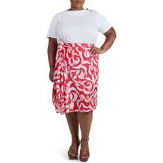 Multicolored - Sportswear Garment Skirts Adrian Bias Wrap Skirt - Red Multi