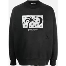 Palm Angels Jumpers Palm Angels Nightsky Design Black Sweatshirt