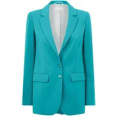 Turquoise Blazers Patrizia Pepe Essential Single-Breasted Blazer - Women - Green