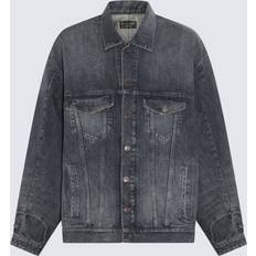 Balenciaga Men Jackets Balenciaga Blue Cotton Denim Jacket - Men's