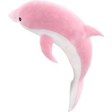 Toys Glamdesign (Pink 70cm) Dolphin Plush Toy Cushion Stuffed Toy Sleeping Pillow for Living Room Sofa