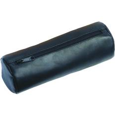 Round Pencil Case XXL Leather Black