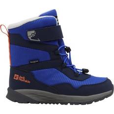 Velcro Winter Shoes Jack Wolfskin Kid's Polar Bear-B Texapore High VC - Blue
