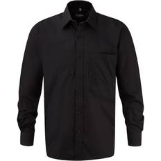 Russell Athletic Mens Cotton Poplin Easy-Care Shirt - Black