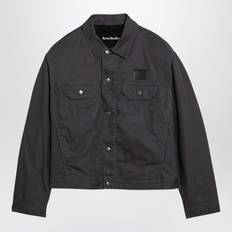 Acne Studios Outerwear Acne Studios Orsano Canvas Face Jacket - Dark Grey