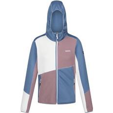 Paars - Softshell Jas Jassen Regatta Walbury VII Marl Full Zip Fleecejack - Grijs