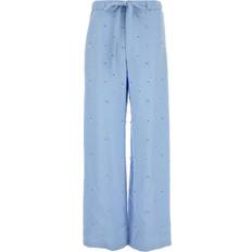 Gucci Damen Hosen & Shorts Gucci Powder Blue Crepe Wide-Leg Pant