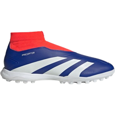 Mens astro turf boots adidas Predator League Laceless Turf - Lucid Blue/Cloud White/Solar Red