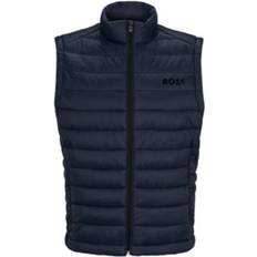 BOSS Calano Quilted Puffer Vest - Dark Blue