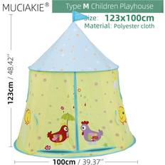 XYLFLY (M) 24 Types Children Playhouses Kids Indoor Outdoor Play Tents Portable Foldable Princess Prince Castle Gift Courtyard Garden House