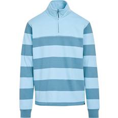 Tops Regatta Mens Agilno Striped Half Zip Fleece Top - White