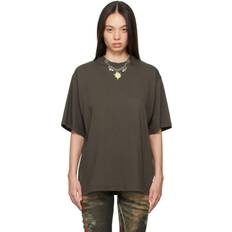 Ottolinger Khaki Charm T-Shirt - Dark Brown Wash