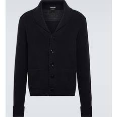 Cashmere - Men Cardigans Tom Ford Ribbed-knit Cashmere Cardigan - Blue