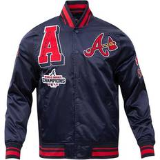 Atlanta Braves Jackets & Sweaters Pro Standard Men's MLB Atlanta Braves Mashup RIB Satin Jacket