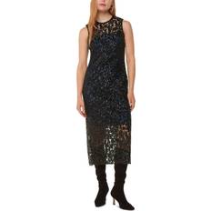 Midi Dress Dresses sale Whistles Floral Sequin Lyra Dress - Black