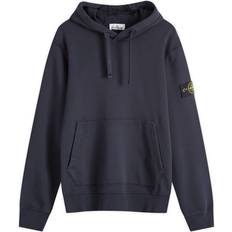 Clothing Cotton Fleece Garment Dyed Hoodie - Navy Blue