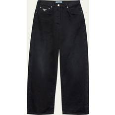 Prada Women Jeans Prada Straight Leg Denim Pants - Black