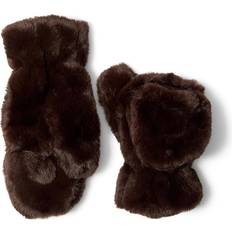 Taglia unica Guanti Apparis Coco Faux Fur Flip-Top Mittens - Espresso