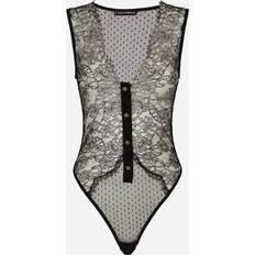 Dolce & Gabbana Shapewear & Under Garments Dolce & Gabbana Lace Bodysuit Woman Underwear Black