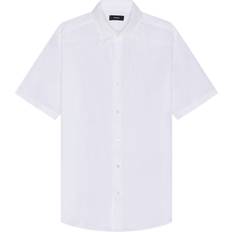 Blanco - Camisa de lino Camisas Theory Irving Linen Short Sleeve Shirt - White