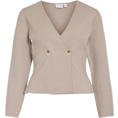 Kapea - Nainen Neuletakit Vila Neuletakki viZarah Knit - Beige