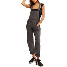 Femme - Gris Combinaisons Free People We The Ziggy Denim Overalls - City Fog