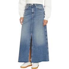 Tommy Hilfiger Bomull Kjolar Tommy Hilfiger Denimkjol Med Dragkedja - Blue