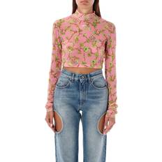 Off-White Blusen Off-White Ramage Cropped-Top - - Rosa