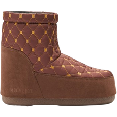 Moon Boot No Lace Quilted Boots - Brown