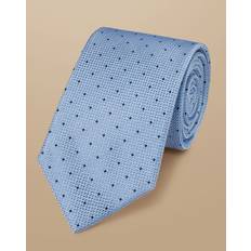 Charles Tyrwhitt Spot Silk Tie - Sky Blue