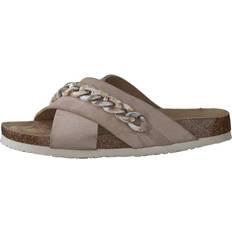 Duffy 86-85002 Beige Flip Flops - Brown