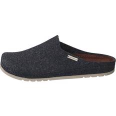 Shepherd Slides Shepherd Isak Navy Sandalias y Pantuflas - Gris/Negro