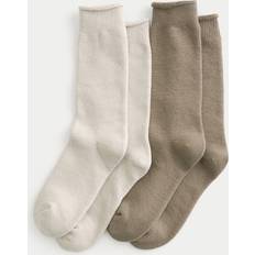 Hollister Co. Underwear Hollister Co. Slouchy Socks 2-Pack - Grey/Brown