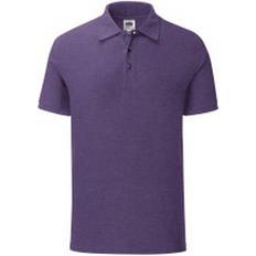 Purple Polo Shirts Fruit of the Loom Iconic Polo Shirt - Purple