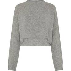 Acne Studios Women Jumpers Acne Studios Gray Wool & Cashmere Sweater - 990 Grey Melange