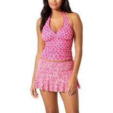 XXS Tankinis Tommy Bahama Island Cays Shell Halter Tankini Top - Passion Pink