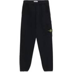 Stone Island Byxor & Shorts Stone Island Men's Fleece Drawstring Trousers - Navy Blue