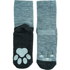 Anti-Slip Wool Socks - Grey Heather (1320)