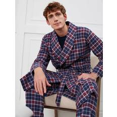 Men - Multicoloured Robes British Boxers Tartan Brushed Cotton Dressing Gown