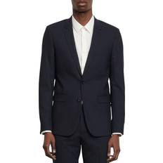 Poliestere Abiti Sandro Bleus Slim-fit Blazer 28 - Blue