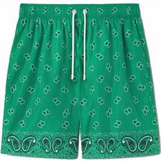 Palm Angels Men Swimwear Palm Angels Paisley-Print Swim Shorts - Men - Green