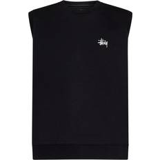 Stussy Ermeløs Bomullsjakke med Logo - Black