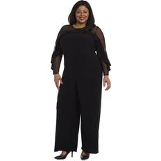 Fabric Jumpsuits & Overalls R&M Richards Plus Size Formal Jumpsuit 2308W Plus Size