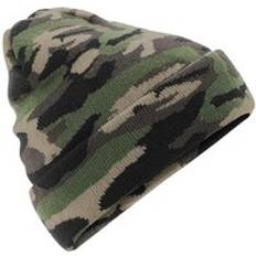 Multifargete Luer Beechfield Camo Cuffed Beanie - Unisex