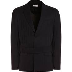 Blazers Off-White Shibori Jacquard Belted Blazer - Black