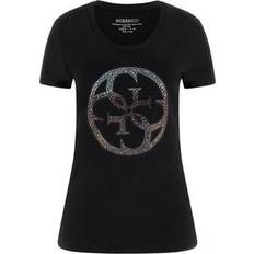 Guess Vrouw Kleding Guess T-shirt Korte Mouw 4G Logo - Zwart