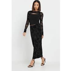 Pink Skirts PixieGirl Petite Maxi Skirt - Black
